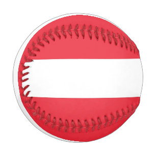 Pelota De Béisbol Béisbol patriótico con bandera de Austria