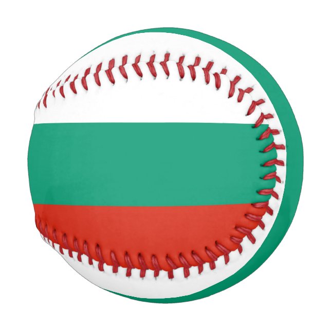 Pelota De Béisbol Béisbol patriótico con bandera de Bulgaria (Anverso derecho)