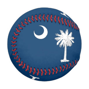 Pelota De Béisbol Béisbol patriótico con bandera de Carolina del S