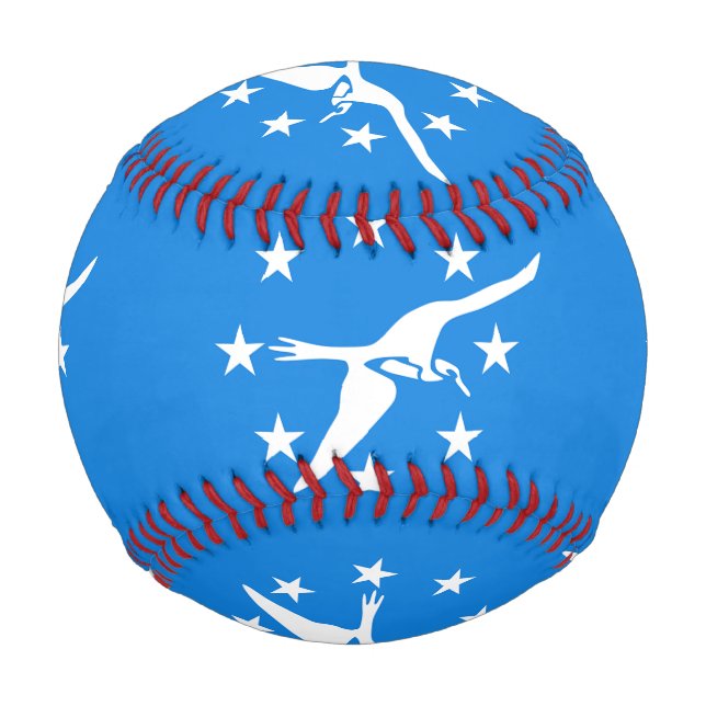 Pelota De Béisbol Béisbol patriótico con bandera de Corpus Christi (Anverso)