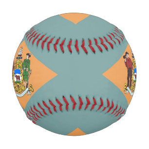 Pelota De Béisbol Béisbol patriótico con bandera de Delaware, Estado