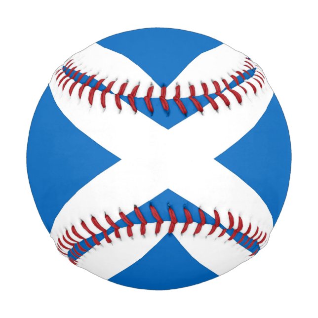 Pelota De Béisbol Béisbol patriótico con bandera de Escocia (Reverso)