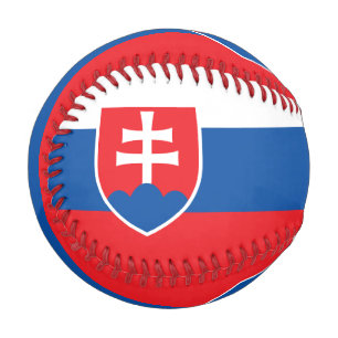 Pelota De Béisbol Béisbol patriótico con bandera de Eslovaquia