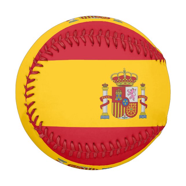 Pelota De Béisbol Béisbol patriótico con bandera de España (Anverso izquierdo)