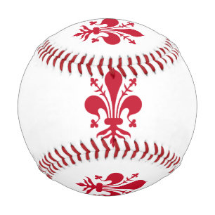 Pelota De Béisbol Béisbol patriótico con bandera de Florencia, Itali