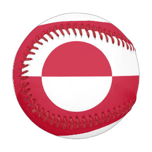 Pelota De Béisbol Béisbol patriótico con bandera de Groenlandia