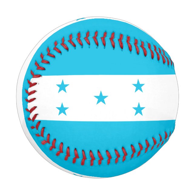 Pelota De Béisbol Béisbol patriótico con bandera de Honduras (Anverso izquierdo)