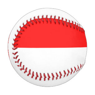Pelota De Béisbol Béisbol patriótico con bandera de Indonesia