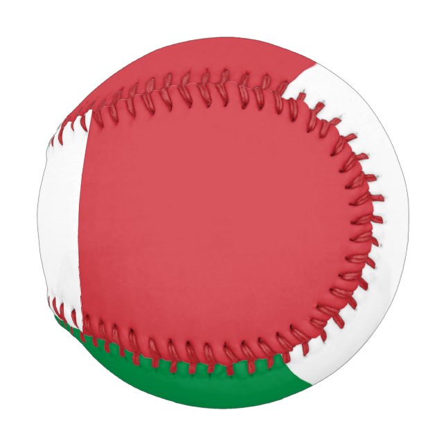 Pelota De Béisbol Béisbol patriótico con bandera de Italia (Anverso derecho)