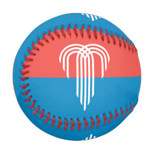 Pelota De Béisbol Béisbol patriótico con bandera de Kansas City