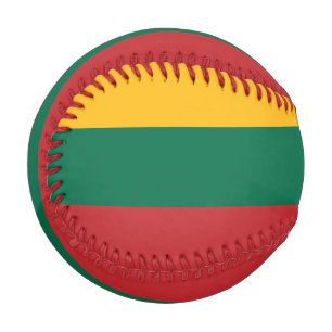 Pelota De Béisbol Béisbol patriótico con bandera de Lituania