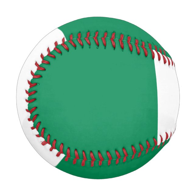 Pelota De Béisbol Béisbol patriótico con bandera de Nigeria (Anverso izquierdo)