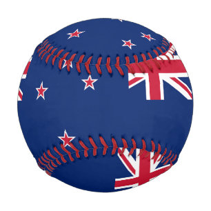 Pelota De Béisbol Béisbol patriótico con bandera de Nueva Zelanda