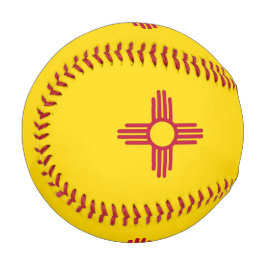 Pelota De Béisbol Béisbol patriótico con bandera de Nuevo México