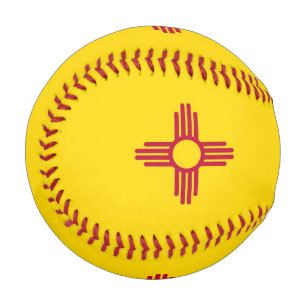 Pelota De Béisbol Béisbol patriótico con bandera de Nuevo México