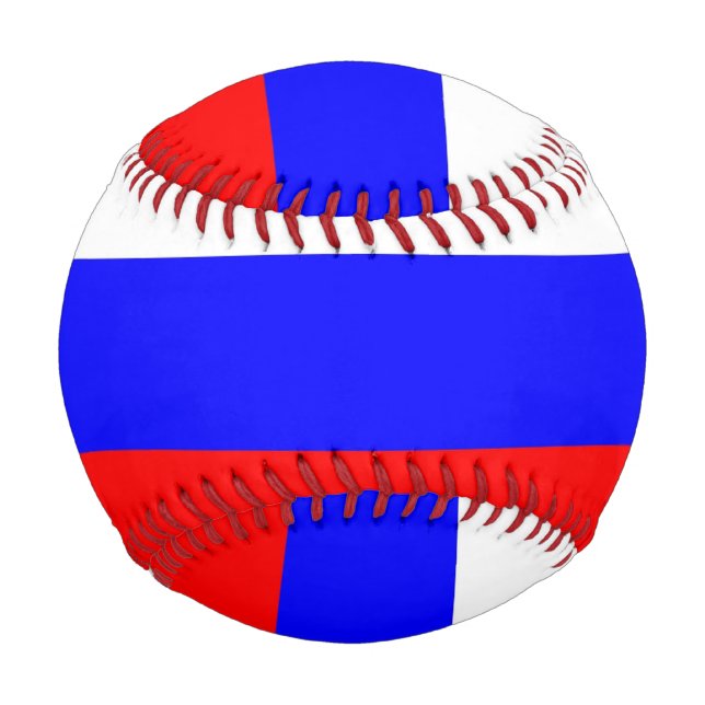 Pelota De Béisbol Béisbol patriótico con bandera de Rusia (Reverso)