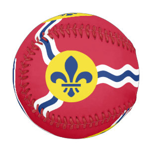 Pelota De Béisbol Béisbol patriótico con bandera de St. Louis, Estad
