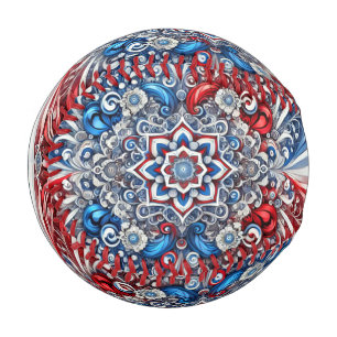 Pelota De Béisbol Béisbol patriótico con colores franceses