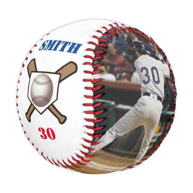 Pelota De Béisbol Béisbol personalizado - Añade tu nombre y número d (Angular)
