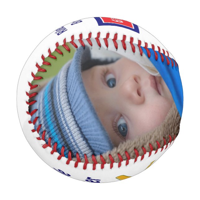 Pelota De Béisbol Béisbol personalizado para recién nacidos con rega (Anverso izquierdo)