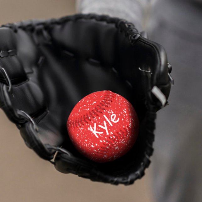 Pelota De Béisbol Béisbol personalizado rojo y blanco (Subido por el creador)