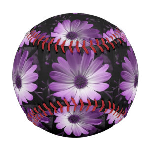 Pelota De Béisbol Béisbol Purple Daisy Flower