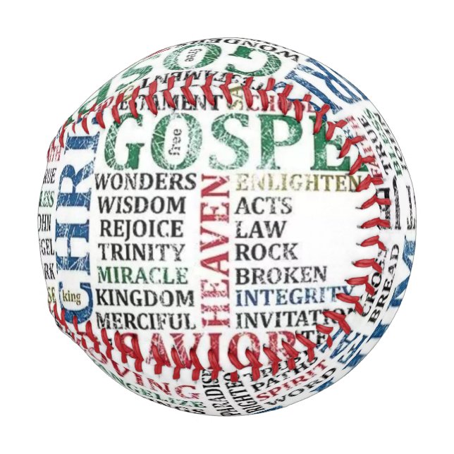 Pelota De Béisbol Béisbol religioso (Anverso derecho)