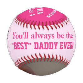 Pelota De Béisbol Béisbol Rosa Cuádruple Slugger del Día del Padre