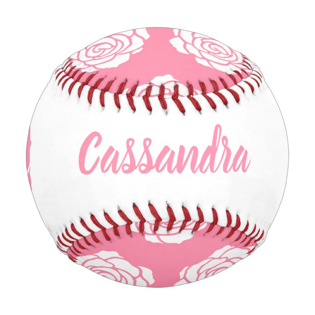 Pelota De Béisbol Béisbol rosa rosa (Anverso)