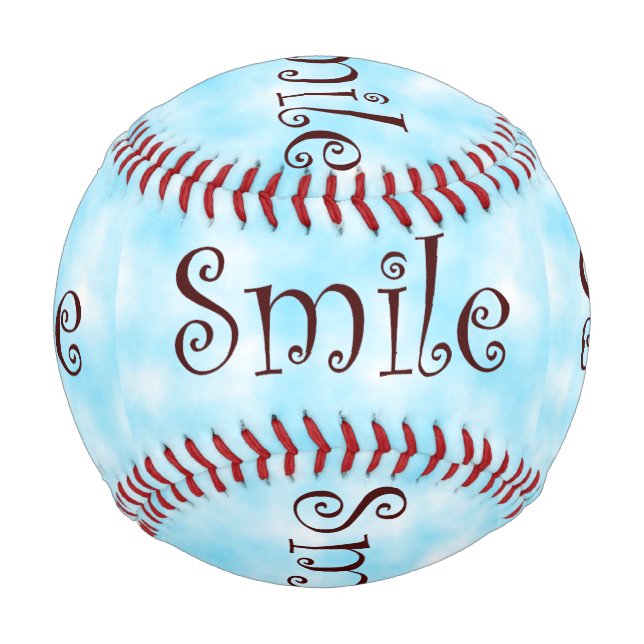 Pelota De Béisbol Béisbol sonriente (Anverso)