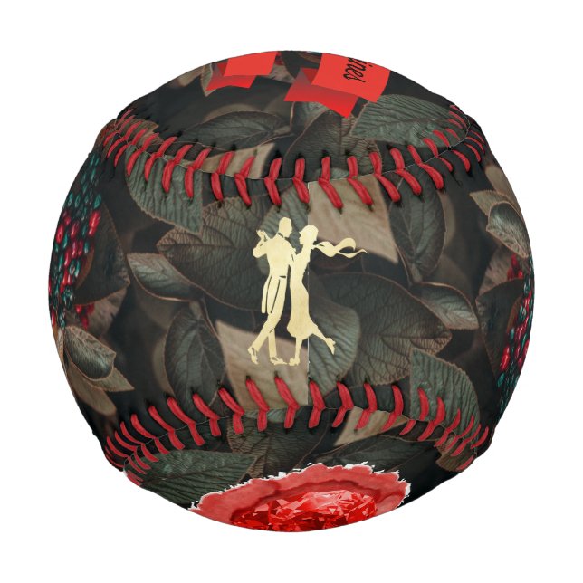 Pelota De Béisbol Berry Delight's Of Happy Valentines Baseball (Reverso)