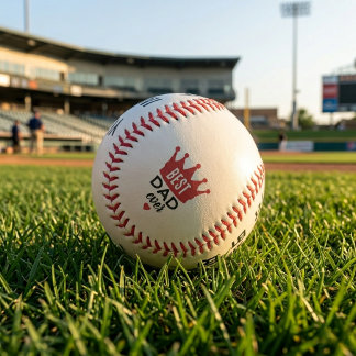 Pelota De Béisbol Best Dad Ever Custom Image Baseball
