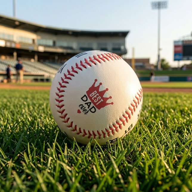 Pelota De Béisbol Best Dad Ever Custom Image Baseball (Subido por el creador)
