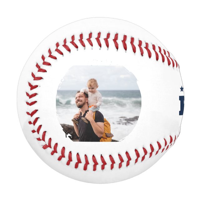 Pelota De Béisbol 'Best Dad Ever' - Father's Day, Birthday Gift  (Anverso izquierdo)
