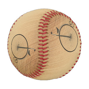 Pelota De Béisbol Bicicleta Antigua de Rueda Alta Rústica