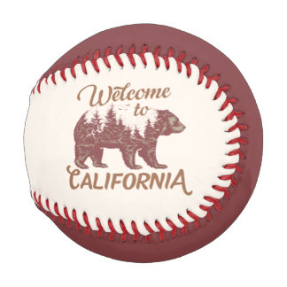 Pelota De Béisbol Bienvenidos a California Bear