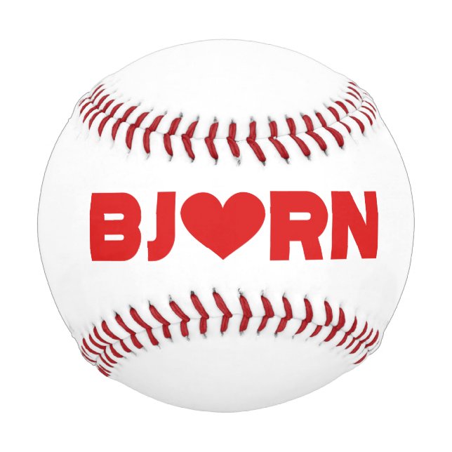 Pelota De Béisbol Bjorn Love (Anverso)