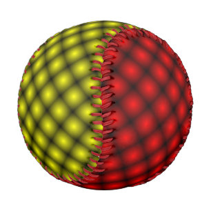 Pelota De Béisbol Black Mesh White Balls Moire (T) por Kenneth Yonci