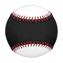 Pelota De Béisbol Blanco negro simple
