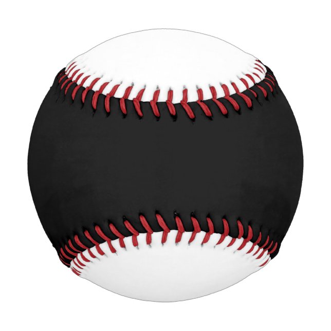 Pelota De Béisbol Blanco negro simple (Anverso)