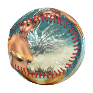 Pelota De Béisbol Blonde Mermaid