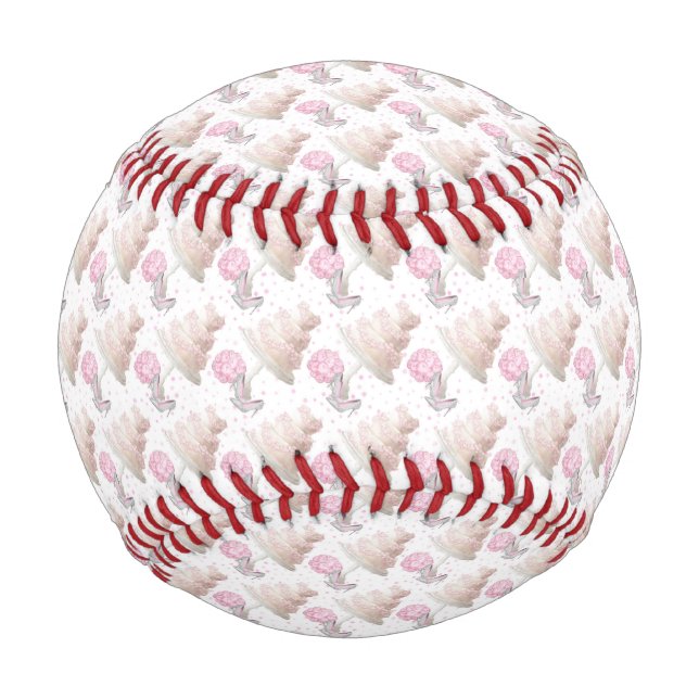 Pelota De Béisbol Boda Cake Baseball (Anverso)