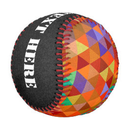 Pelota De Béisbol Bonito Triangle grunge patrón I + tus ideas