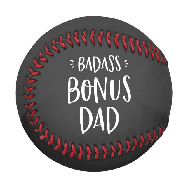 Pelota De Béisbol Bono de Badass Papá Regalo de Guay Stepdad para el (Anverso izquierdo)