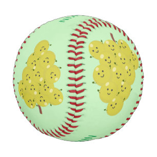 Pelota De Béisbol Buen ilustracion de uvas personalizados