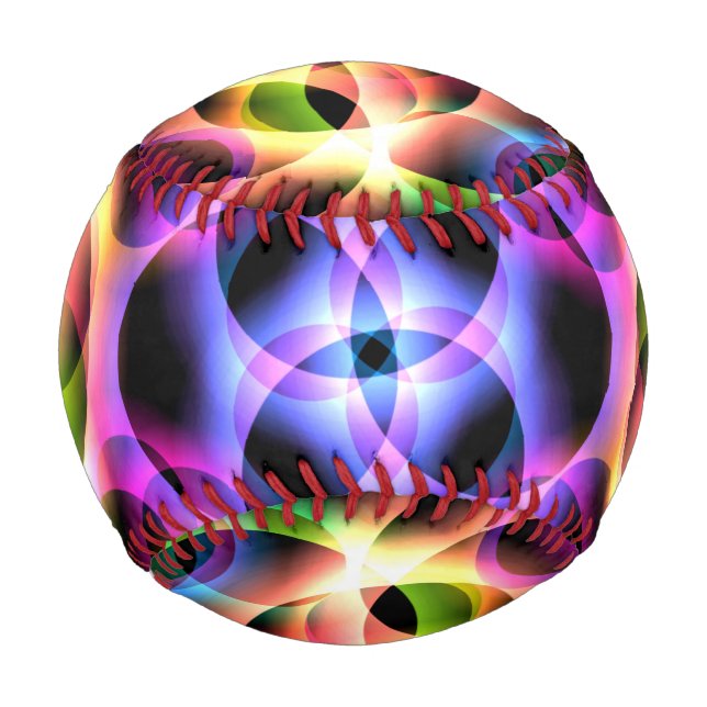 Pelota De Béisbol Burbujas arcoiris dos (Anverso)