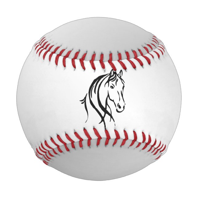 Pelota De Béisbol Cabeza de caballo con plata (Anverso)