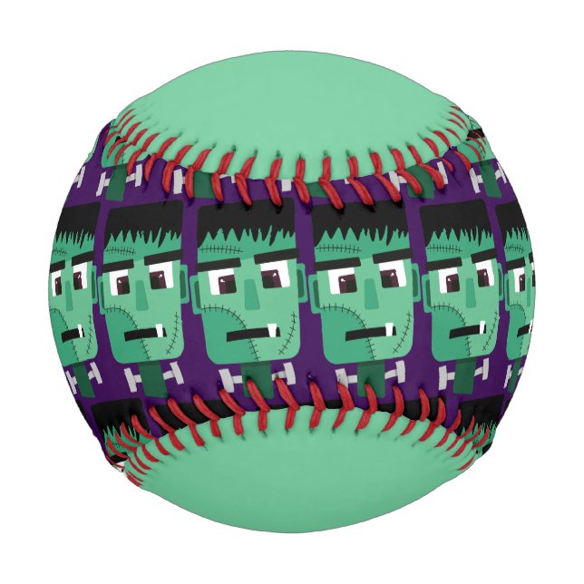 Pelota De Béisbol Cabeza de Frankenstein Monster (Anverso)