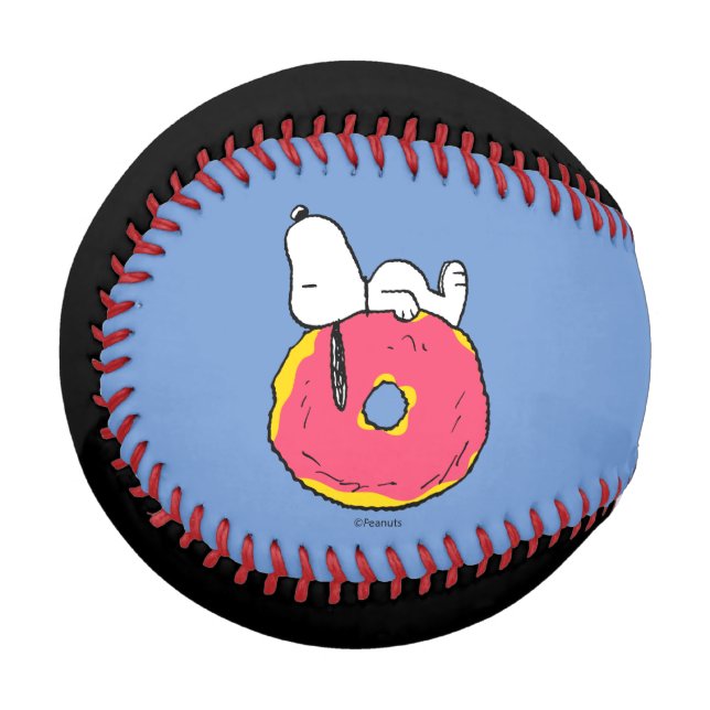 Pelota De Béisbol Cacahuetes | Donut rosado Snoopy (Anverso izquierdo)