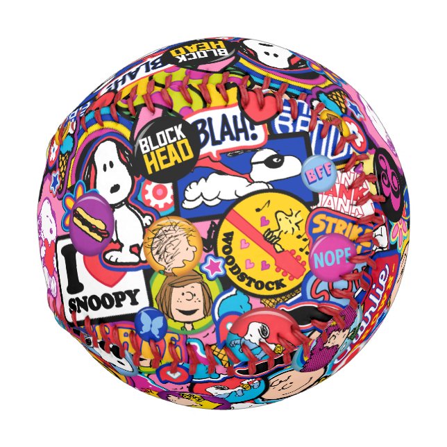 Pelota De Béisbol Cacahuetes | Patrón de parches de mixtape (Anverso derecho)